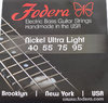 Fodera Bass Saiten 4-String Set Ultra Light Nickel 4095