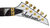 Jackson Concept Rhoads RR24 White/Black Pinstripe