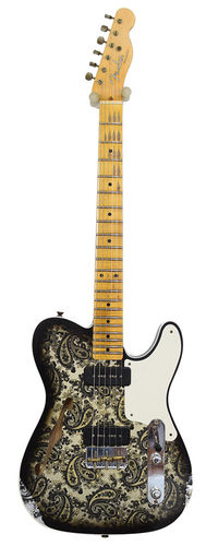 Fender Telecaster Relic Dual P90 Black Paisley