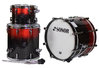 Sonor SQ2 Black-Red Sparkle Shell Kit 3-pc