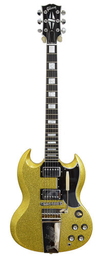 Gibson SG Custom 2-Pickup Gold Sparkle Maestro