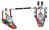 Tama Doppel Fußmaschine HP900RWMPR 50th LTD Psych Rainbow